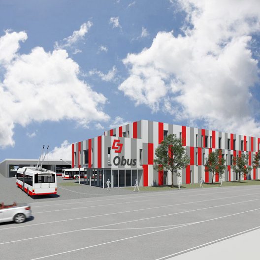 OBUS Remise Alpenstraße Schaubild Studie Neubau
