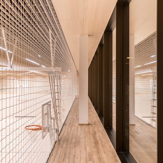 Bildungscampus Gnigl Turnhalle Fassade