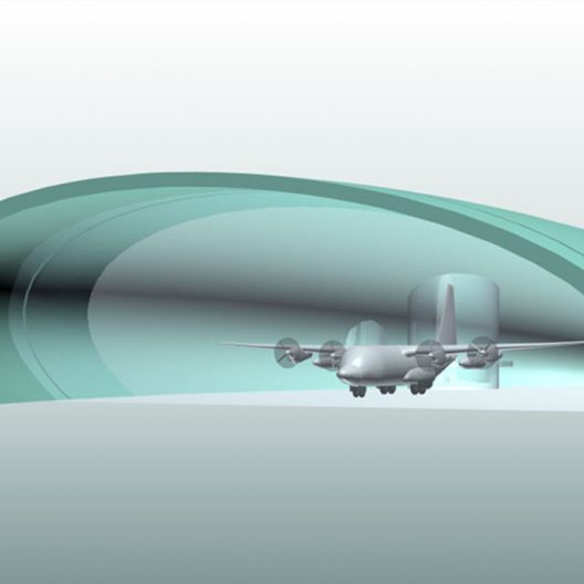 Salzburg Airport - Hangar 7 und 8 Hangar 7 - endgültige Variante