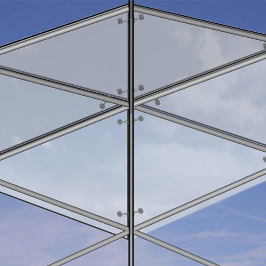 Salzburg Airport - Hangar 7 und 8 Hangar 8 - Detail Verglasung