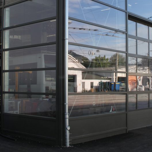 OBUS Remise Alpenstraße Erweiterung Hauptwerkstätte - Detail Ecke